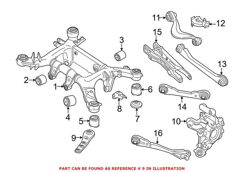 BMW Radius Arm - Rear 31106861142